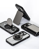Brown Checks - Snappy Cardholder Stand - Snappy Mirror Cardholder Stand MagSafe Compatible