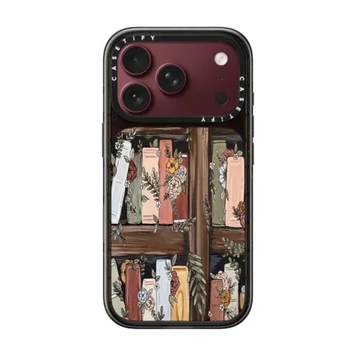 Bookshelf Garden by KT's Canvases - iPhone 18 Pro - Impact Case MagSafe Compatible - Glossy