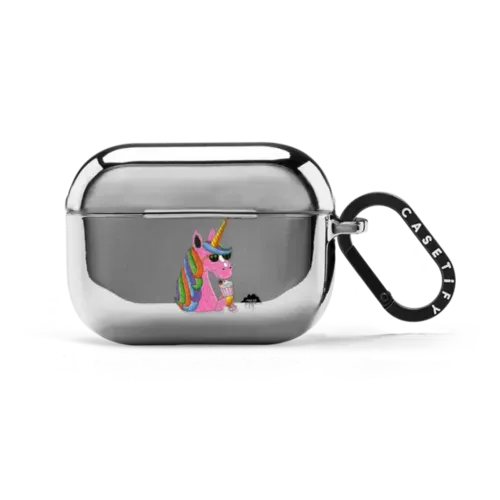 Millie the Milkshake Unicorn Airpods Pro Case by Mulga - AirPods Pro 2 - Earbuds Mirror Case