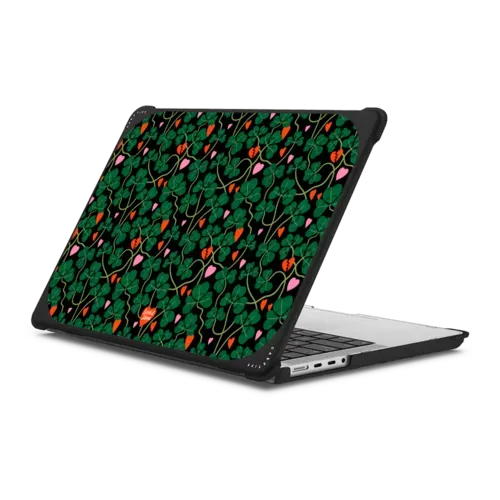 Clover Hearts Black - MacBook Pro 14-inch (M1 - M5) - MacBook Bounce Case