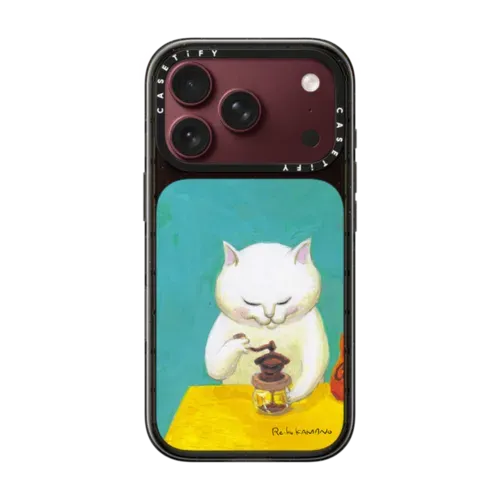 grind coffee beans - iPhone 18 Pro - Impact Case MagSafe Compatible - Glossy