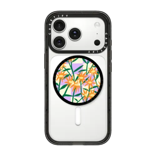 Checkerboard Floral - Snappy Grip Stand - Snappy Grip Stand MagSafe Compatible