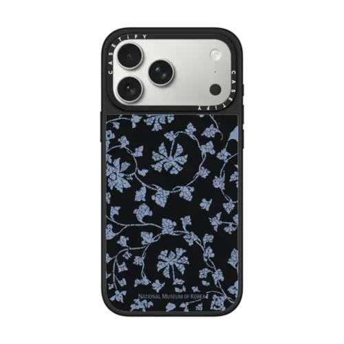 NMK Blue Peony and Plum Blossom Nacre Case - iPhone 17 Pro Max - Pearl Case