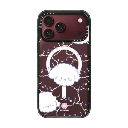 Bichon Bibo Dog Pattern - iPhone 18 Pro Max - Impact Case MagSafe Compatible