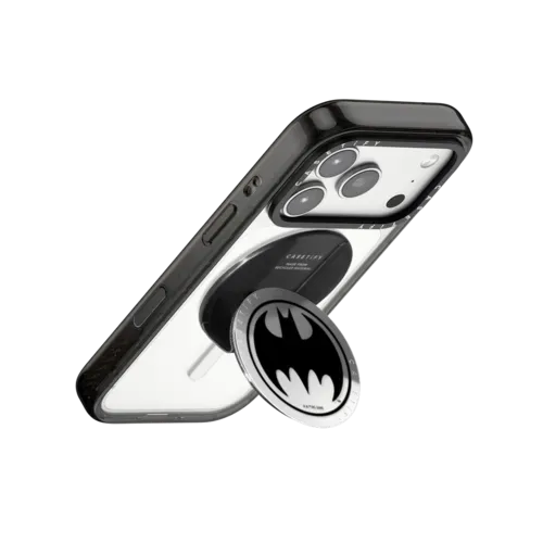 Batman™ Black Logo Snappy Grip Stand - Snappy Mirror Grip Stand MagSafe Compatible