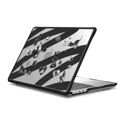 Black Chess Cat - MacBook Pro 14-inch (M1 - M5) - MacBook Impact Case