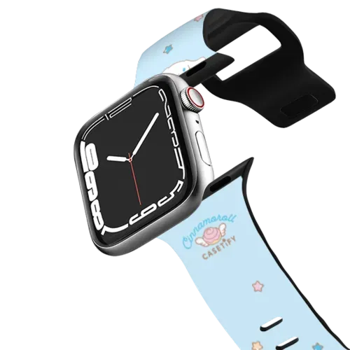 Cinnamoroll Lovely Cafe Sticker Watch Band - Apple Watch Series 7-9 (45mm) - Impact Band