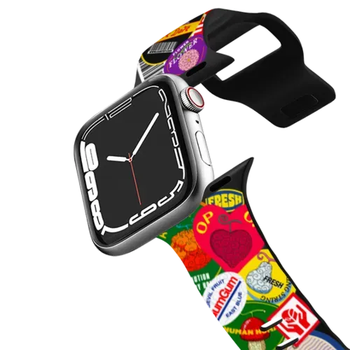 Devil Fruits Label Sticker Watch Band - Apple Watch Series 7-9 (45mm) - Impact Band