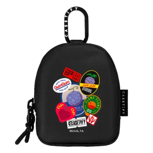 Devil Fruits Label Sticker Earbuds Pouch