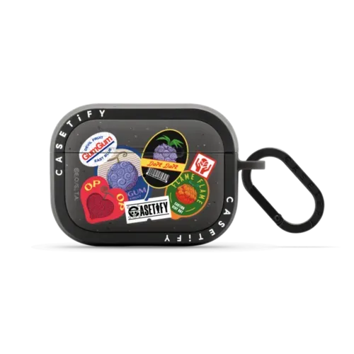 Devil Fruits Label Sticker Earbuds Case - AirPods Pro 2 - Earbuds Bounce Case