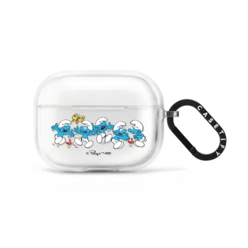 The Smurfs Jumbled Pattern Earbuds Case - AirPods Pro 2 - Earbuds Impact Case