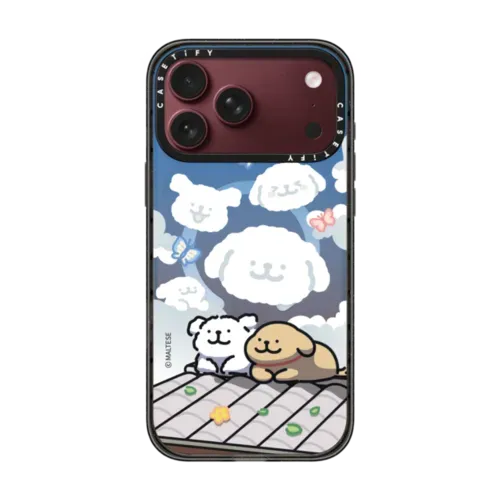 Maltese Lazy Clouds Case - iPhone 18 Pro Max - Impact Case MagSafe Compatible