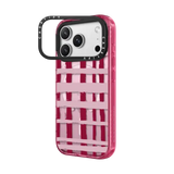 Berry Stripes - iPhone 17 Pro Max - Impact Ring Stand Case MagSafe Compatible