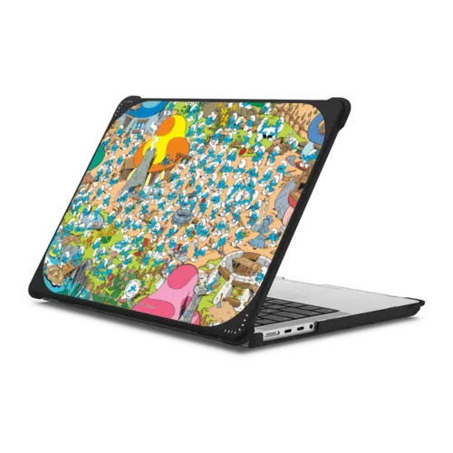 The Smurfs Garden Laptop Case - MacBook Pro 14-inch (M1 - M5) - MacBook Bounce Case