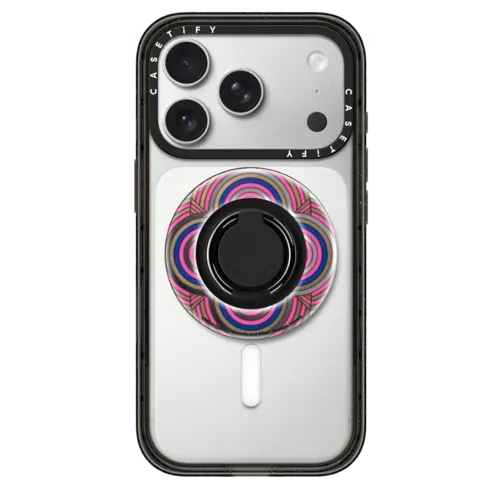 V&A Geometry Edit, Carnival 2 Ring Holder - Snappy Ring Holder - Snappy Mirror Ring Holder MagSafe Compatible