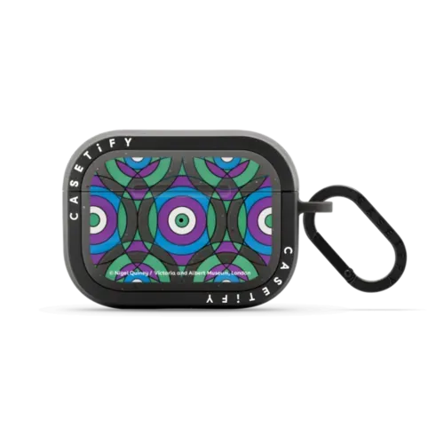 V&A Geometry Edit, Bullseye 3 Earbuds Case - AirPods Pro 2 - Earbuds Bounce Case