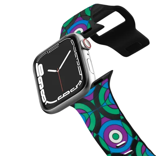 V&A Geometry Edit, Bullseye 3 Watch Band - Apple Watch Series 7-9 (45mm) - Impact Band