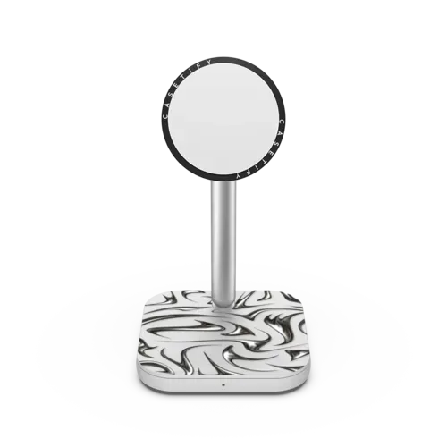 Abstract Chrome - PowerThru 2-in-1 Charging Stand