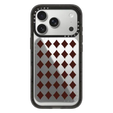 Brown Checks - Snappy Cardholder Stand - Snappy Mirror Cardholder Stand MagSafe Compatible