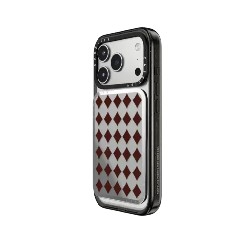 Brown Checks - Snappy Cardholder Stand - Snappy Mirror Cardholder Stand MagSafe Compatible