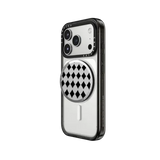Black Checks - Snappy Grip Stand - Snappy Mirror Grip Stand MagSafe Compatible