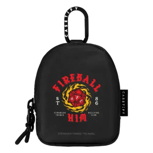 Stranger Things Fireball Him Earbuds Pouch