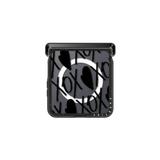 Black xoxo all over - Galaxy Z Flip8 - Impact Magnetic Case