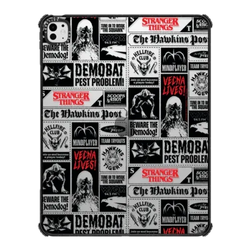 Stranger Things Hawkins Post Collage Tablet Case - iPad Pro 13-inch (M4/M5) - iPad Impact Case