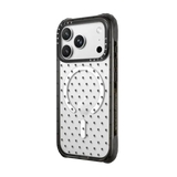 Black Polka Hearts - iPhone 18 Pro Max - Ultra Impact Case MagSafe Compatible