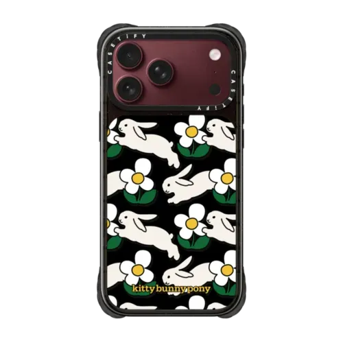 Bouncing Bunnies Daisy Case - iPhone 18 Pro Max - Ultra Impact Case MagSafe Compatible - Glossy