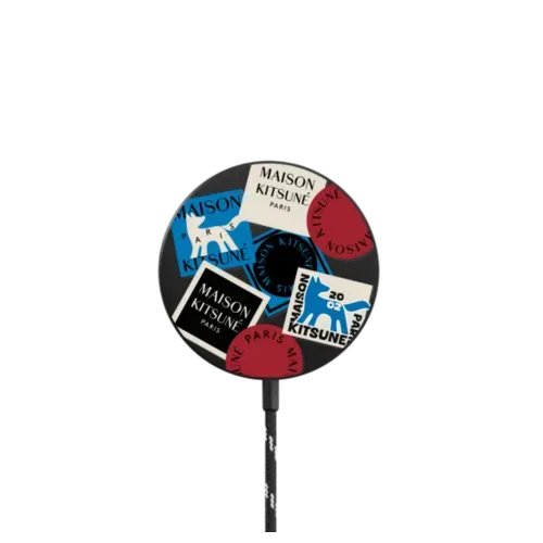 Maison Kitsuné Art Gallery Fox Sticker Wireless Charger - PowerThru Magnetic Wireless Charger MagSafe Compatible