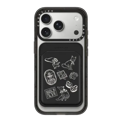Maison Kitsuné Art Nouveau Stamps Snappy Wallet - Snappy MagSafe Wallet - Snappy BioVeg Wallet MagSafe Compatible
