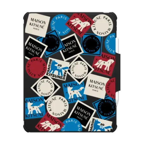 Maison Kitsuné Art Gallery Fox Sticker Tablet Case (Folio Case) - iPad Pro 13-inch (M4/M5) - iPad Impact Folio Case