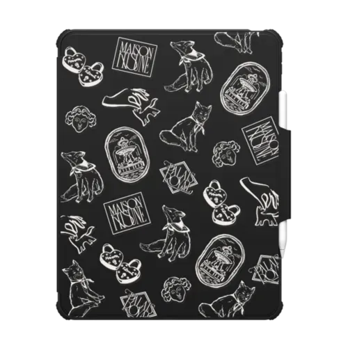 Maison Kitsuné Art Nouveau Stamps Tablet Case (Folio Case) - iPad Pro 13-inch (M4/M5) - iPad Impact Folio Case