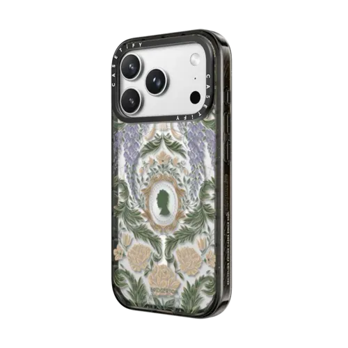 Bridgerton Damask Pattern Case - iPhone 18 Pro Max - Impact Case MagSafe Compatible