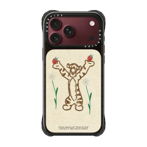 Winnie The Pooh & Friends Embroidered Phone Case - Tigger - With Background - iPhone 18 Pro Max - Ultra Impact Case MagSafe Compatible - Glossy