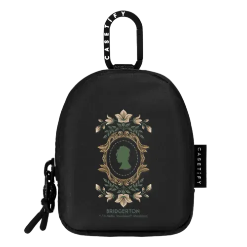 Bridgerton Damask Pattern Earbuds Pouch