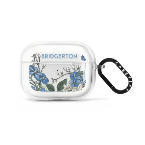 Bridgerton Floral Frame Earbuds Case - AirPods Pro 2 - Earbuds Impact Case
