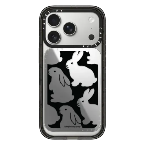 Little Black Bunnies Snappy Cardholder Stand - Snappy Mirror Cardholder Stand MagSafe Compatible