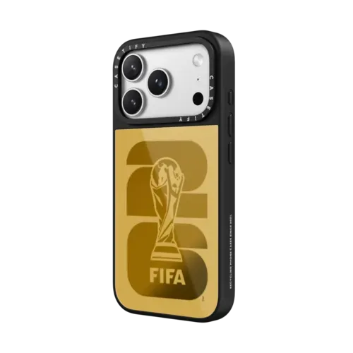 FIFA WORLD CUP 26 PRINTED TROPHY CASE - iPhone 17 Pro Max - Metallic Glaze Case MagSafe Compatible