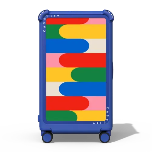 Primary Color World - 29" Check-In Trunk Suitcase - Bounce Suitcase
