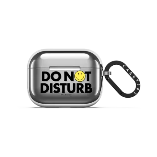 Smiley DO NOT DISTURB Earbuds Case - AirPods Pro 3 - Earbuds Mirror Case