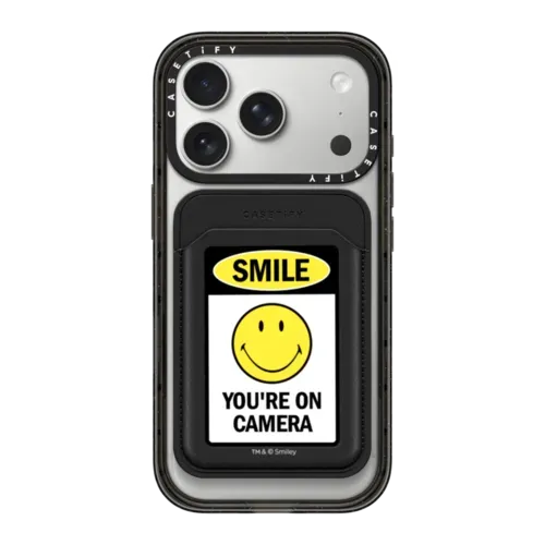 SMILE! Caution You're On Camera Snappy Wallet - Snappy MagSafe Wallet - Snappy BioVeg Wallet MagSafe Compatible