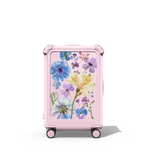 Pressed Floral - 21" Carry-On Suitcase - Bounce Suitcase