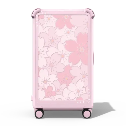 Pink Sakura Bloom - 29" Check-In Trunk Suitcase - Bounce Suitcase