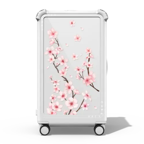 Cherry Blossom - 29" Check-In Trunk Suitcase - Bounce Suitcase