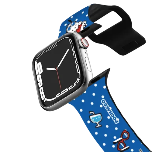 Pochacco Dotted Pattern Watch Band - Apple Watch Series 7-9 (45mm) - Impact Band