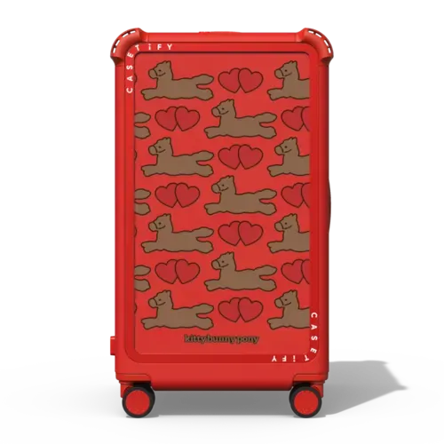 Happy Pony Tweedle CHECK-IN TRUNK SUITCASE - 29" Check-In Trunk Suitcase - Bounce Suitcase