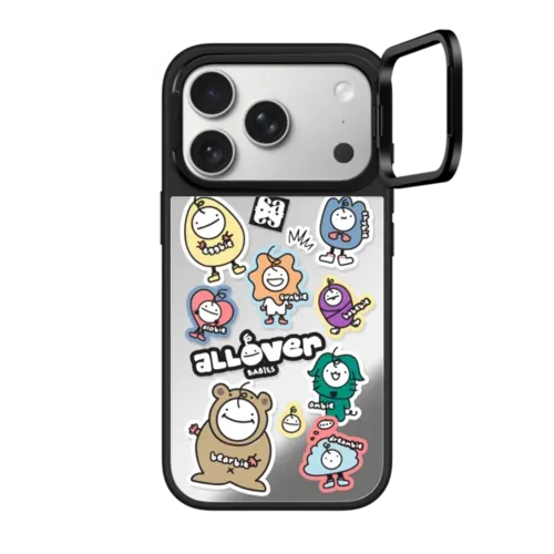 ALLOVER BABIES Sticker - iPhone 17 Pro - Mirror Ring Stand Case MagSafe Compatible