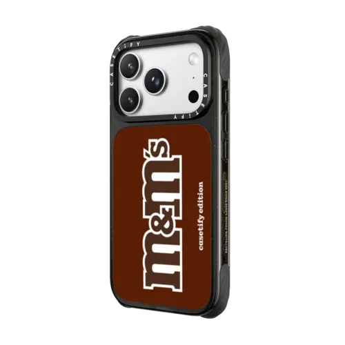 M&M'S Classic Logo Brown Case - CASETiFY Edition - iPhone 18 Pro Max - Ultra Impact Case MagSafe Compatible - Glossy
